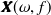 ${\bm@general \boldmath \m@ne \mv@bold \bm@command X}(\omega ,f)$