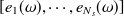 $[e_1(\omega ), \cdots , e_{N_ s}(\omega )]$