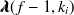 ${\bm@general \boldmath \m@ne \mv@bold \bm@command \lambda }(f-1,k_ i)$