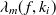 $\displaystyle  \lambda _ m(f,k_ i)  $