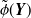 $\displaystyle  \tilde{\phi }({\mbox{\boldmath {$Y$}}})  $