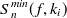 $\displaystyle  S^{min}_ n(f,k_ i)  $