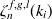 $\zeta ^{f,g,l}_ n(k_ i)$