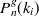 $\displaystyle  P^ g_ n(k_ i)  $